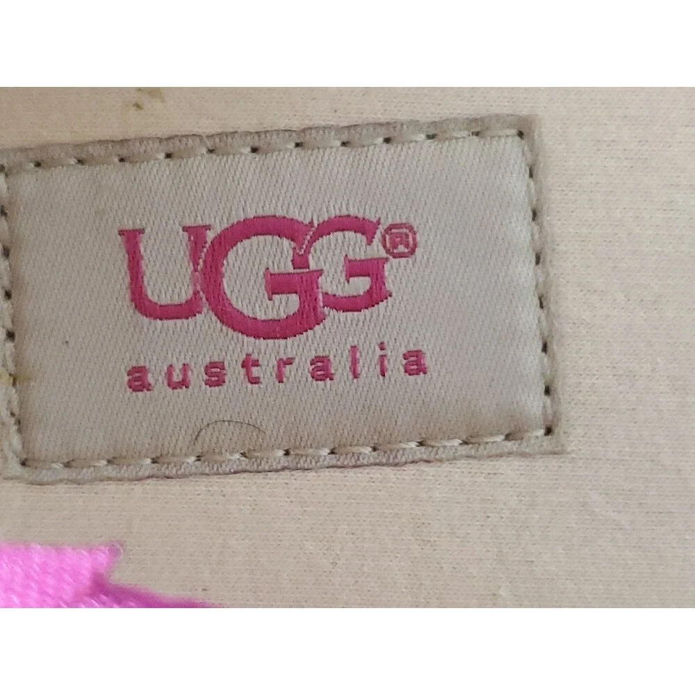 UGG Australia Size 9 Pink Purple Paisley Fabric Slip On Flats Espadrilles